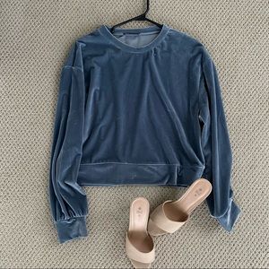 Zara Velvet Sweatshirt